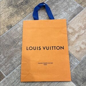 Louis Vuitton Orange & Blue Shopping Bag